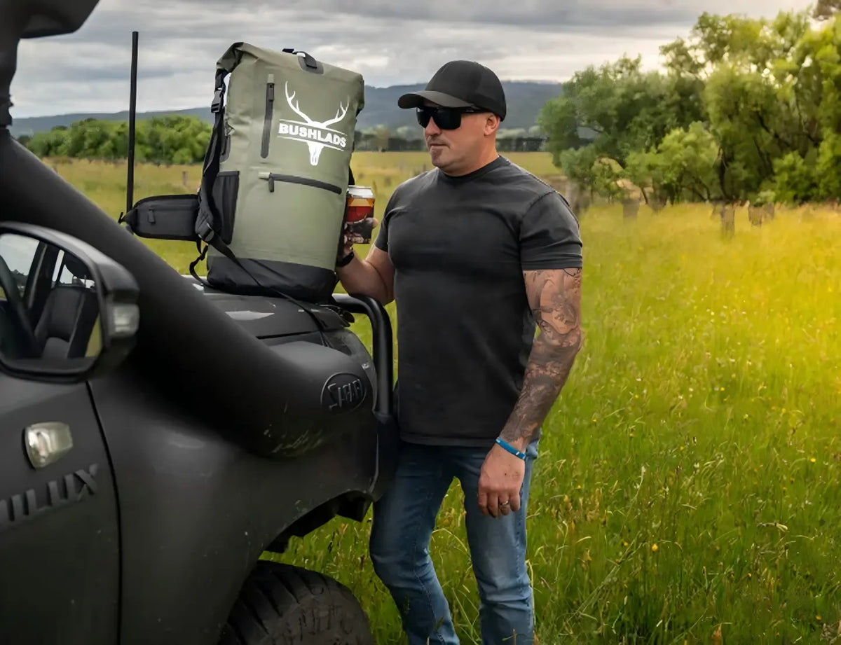 Bushlads insulated backpack in the field