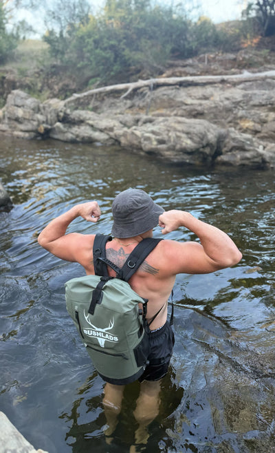 Bushlads pack at a rock pool